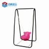 Plastic Fish Shape Safety Design Single Seat Patio Home Swing Chair Kindergarten Kids Toy Game