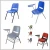 Import Plastic Seating Metal Pipe Legs /Navy Blue Grey Red OEM ODM Student Children Chair from China