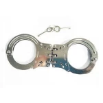 police carbon steel handcuffs double locking handcuffs