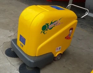 Portable factory floor dust cleaning sweeper