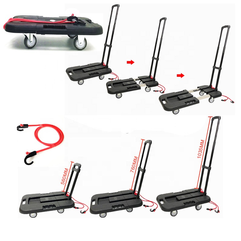 Buy Portable Folding Platform Cart/flat Folding Wheel Dolly ...