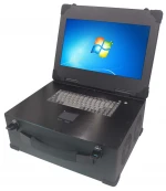 Portable rugged industrial computer case with ATX board IPC on demand live broadcast with screen and keyboard server chassis