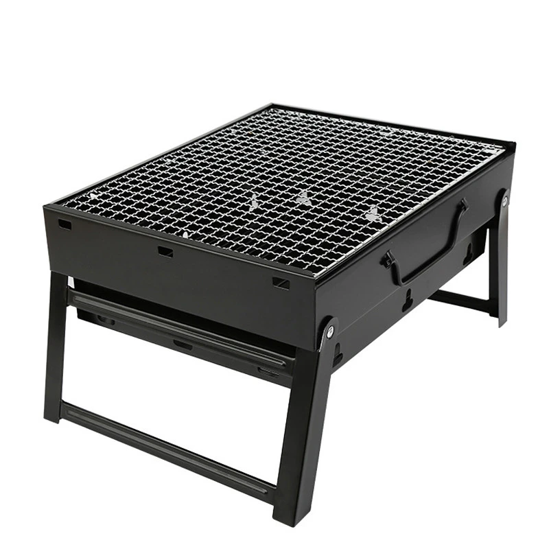 Portable Strong Iron Black Barbecue Accessories BBQ Grill