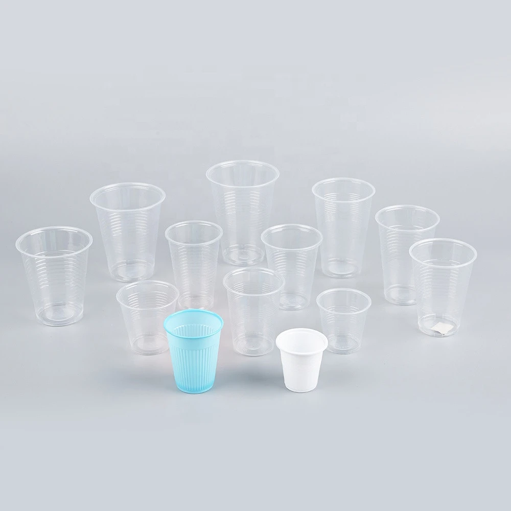 price good manufacturers wholesale  disposable pp  thermoforming clear plastik water cups 7 oz plastic glass
