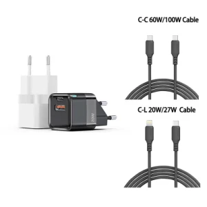 Private Label Factory 3A iPhone Charger Cable with Plug 20W Pd Power Adapter Charger OEM Wholesale Manufacturer in China