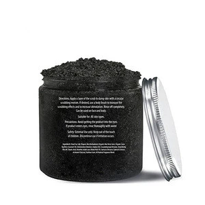private label Organic Activated Charcoal Body and facial Scrub