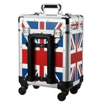 Professional Aluminum Large Capacity Cosmetic Make Up Trolley Case