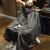 Professional Black Hair Cutting Salon Nylon Barber Cape with Snap Closure