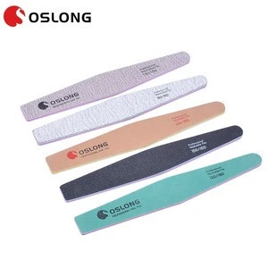 Professional factory manufacturer nail tool 80 100 180 240 grit brown nail files with private label