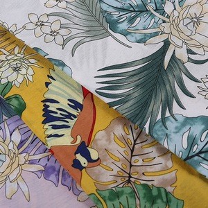 Professional manufacture plants nylon rayon printed fabric viscose for dress