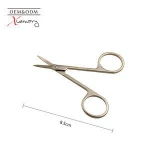 Professional stainless steel curved shape edge blades makeup eyebrow scissors nail scissors