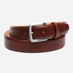 Profile leather belt