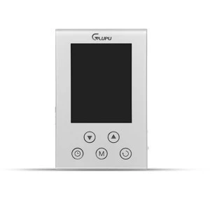 Programmable Thermostat [universal] Model GM4 (low-profile floor heat control, 120/240V bright white