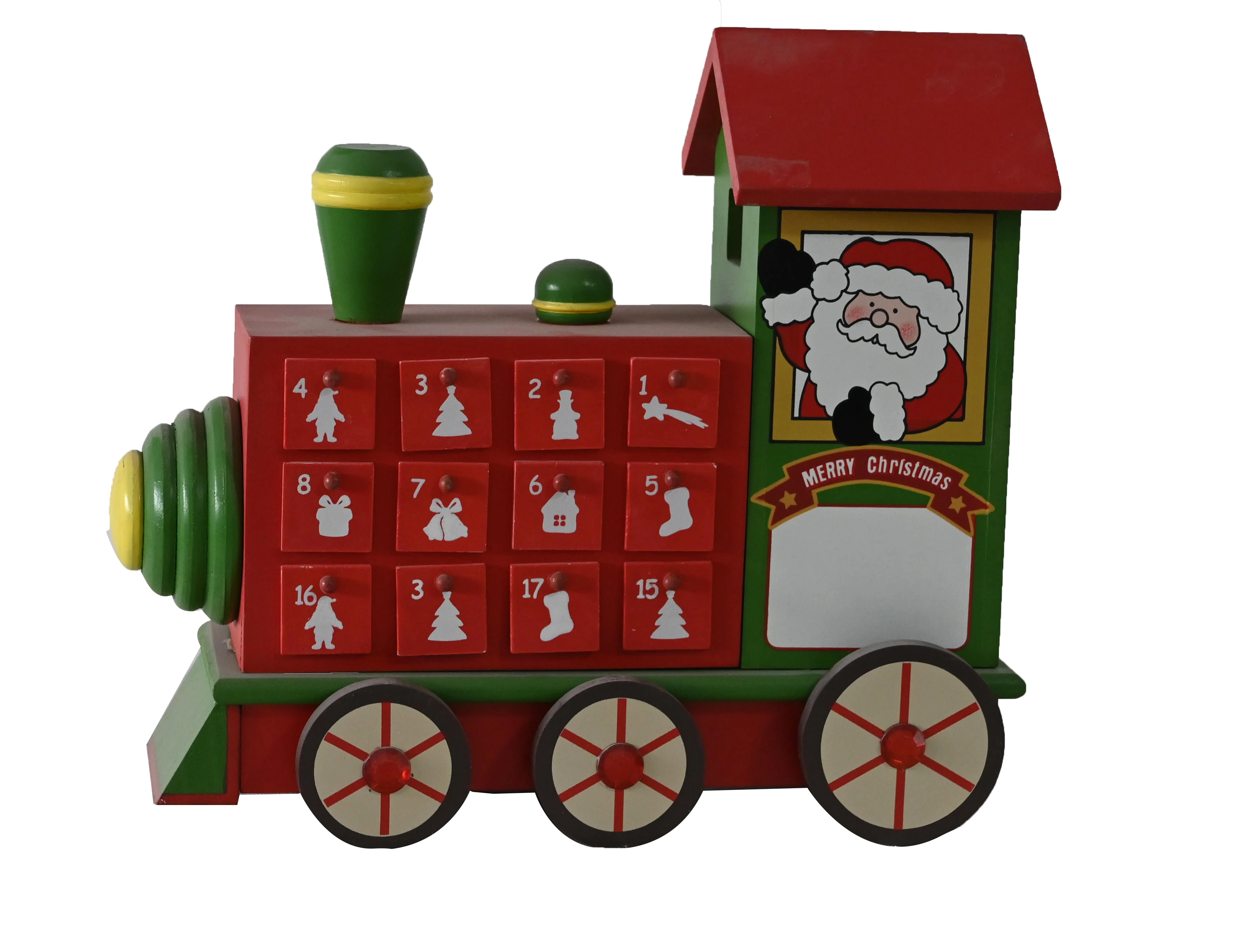 Promotion Custom High Quality Gift Toys Wooden Christmas Railway Train Toy