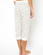 Promotional Custom Ladies Fancy Olympia Rose Lounge Pant and Wholesale Top Pajama