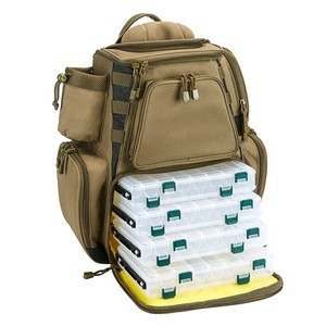 Protective Fishing Tackle Backpack Large Waterproof Bag Storage