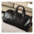 Import PU leather duffle bag custom black leather weekend travel duffel bag from China