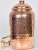 Import Pure Copper Water Dispenser Container Pot Matka with 2 Glass Tumblers - 6.5 litres (Brown)- Set of 3 Pieces from India