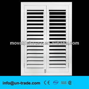 PVC window with built-in shutters