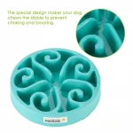 Quality Plastic Dog Food Bowl Slow Feeding Dog Maze Bowl Slow Feeder Dog Bowl With Clean Brush