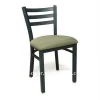reatauarant dining chair with soft cushion abd steel frame