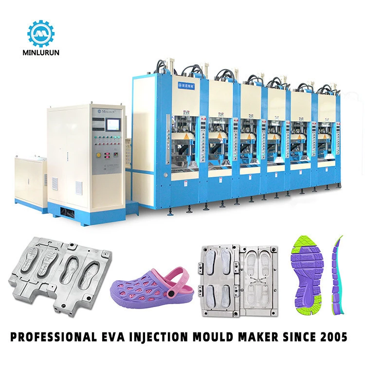 Reconditioned Used Plastic EVA Slipper Clog Sole Foam Injection Moulding Machine Second Hand Shoe Machinery