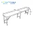 Import Rectangular 6-Foot Middle-sized HDPE Outdoor Plastic Fold-in-half Garden Bench with Wood Grain Design from China