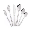 Reusable 6pcs set stainless steel travel camping cutlery flatware set