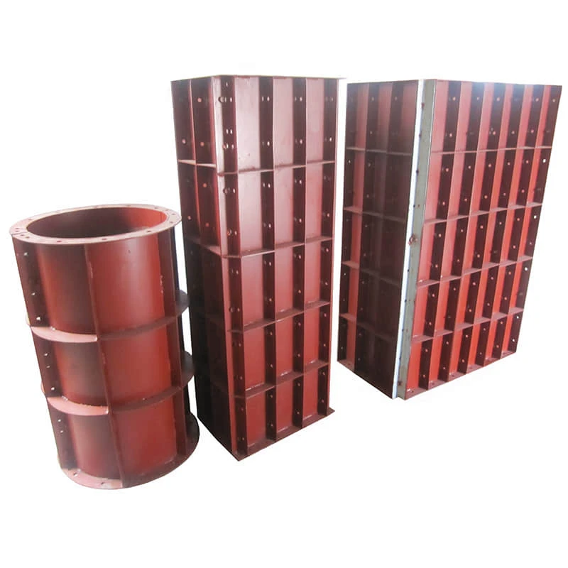 Reusable Ribbed Metal Column Formwork For Concrete Walls, made in Guangzhou