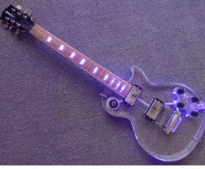 Rosewood fret board with Colorful led light acrylic guitar