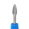 Rotary Tool 6mm Double Cut Tree Shape With Radius End Grinding Die Grinder Bits Tungsten Rotary File Carbide Burr