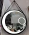 Import round LED mirror with anti-fog steel framed decorative vanity mirror for bathroom hotel and restaurant modern bathroom mirror from China