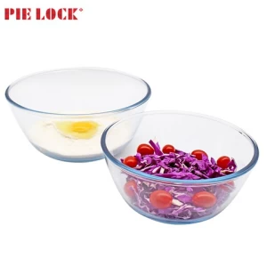 round serving bowl glass food prep and mixing bowl