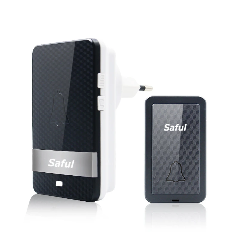 Saful TS-K106 1V1 wireless door bell no battery ring doorbell with long range transmission