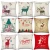 Import Santa Claus Deer Pillow Case  Merry Christmas Decorations  Xmas Gift Sofa Decorative Cushions from China
