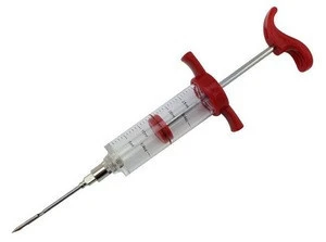 Seasoning Injector, Meat Marinade Injector Turkey Chicken Flavour Sauce Cooking Syringe Needle BBQ Tool For Grilling