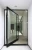 Import Seeyesdoor modern safety aluminum black tempered glass entrance doors with metal frame from China