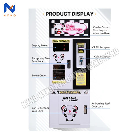 Self Service Bill To Coin Or Token Change Machine Automatic Coin Changer Machine For Toy Station