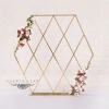 Selling Popular Stainless Steel Rectangle Gold Arch Wedding Backdrop