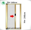 SGS certificate roller mosquito screen window with fiberglass insect net and aluminum frame