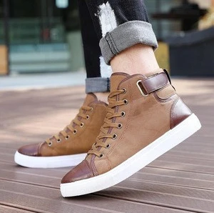 sh10230a 2017 male shoes stock fashion high neck shoes for men