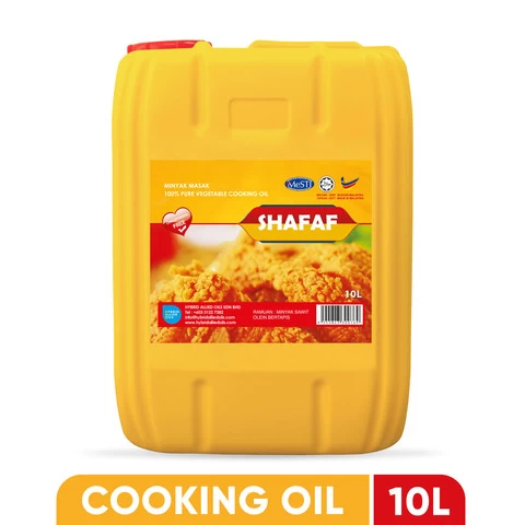 SHAFAF 10 Litre Jerry Can CP 8 Cooking Oil Originally from Refined Palm Oil From Malaysia