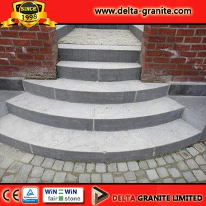 Shandong grey limestone outdoor stone steps