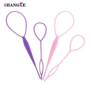 shangke 2pcs One big and one small hair tools New Popular portable comb disk hair pin to wear hair stick dish