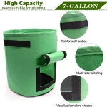 SHENPU 7 Gallon Grow Bags PET Material Potato Window Plant Grow Bag