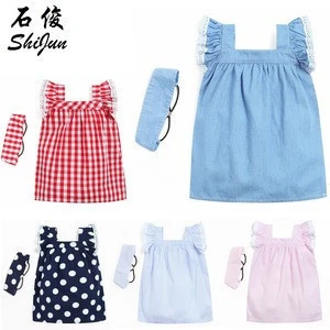 Shijun Clearance Sale Cotton Frock Design Girl Clothes Toddler Boutique Outfit Baby Dress