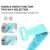 Import Silicone Bath Body Brush Back Scrubber Set Exfoliating Long Silicone Body Back Brush and Scrub Glove Back Washer from China