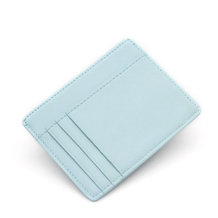 Simple design rfid customized logo credit card wallet, Leather men card holder