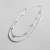 Import Simple geometric spacer round bead double layer snake bone chain sterling silver anklet from China