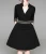 Import Simple lady formal official ware black career dress from China